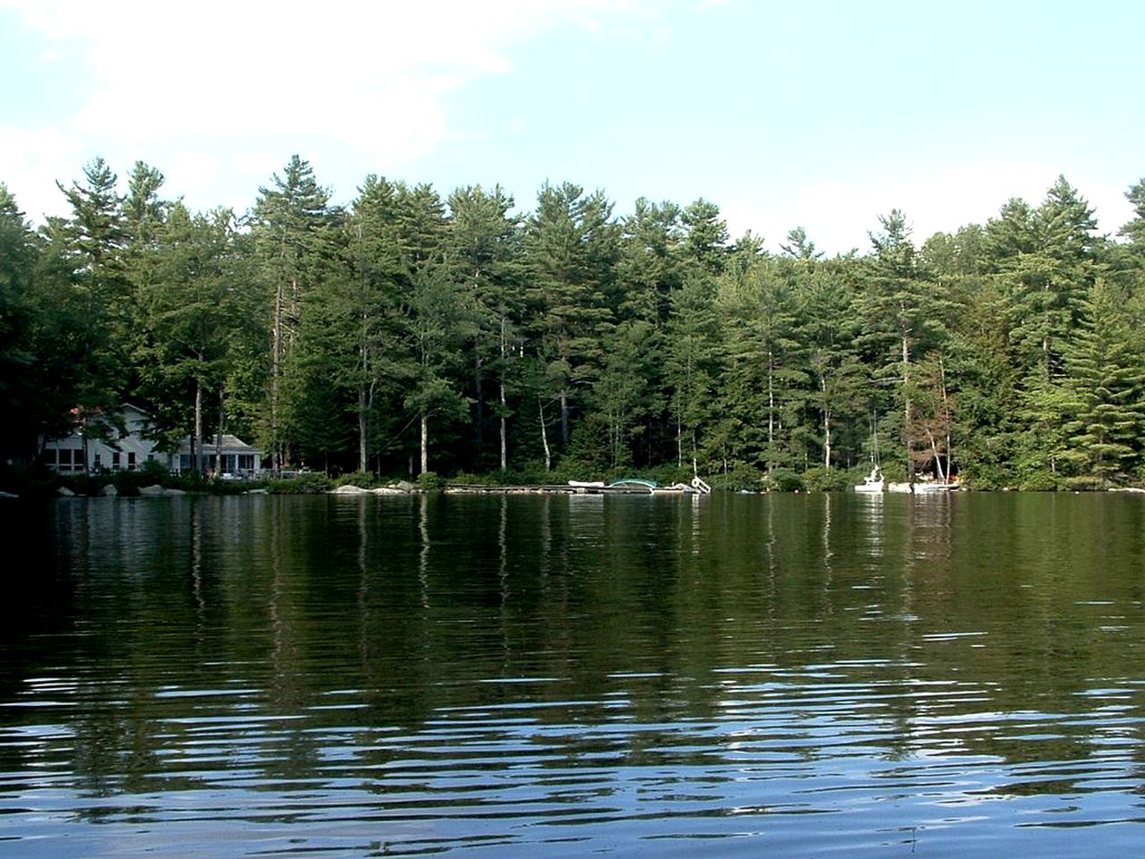 Spacious Cabin Rental for 12 Overlooking Sunappe Lake in New Hampshire