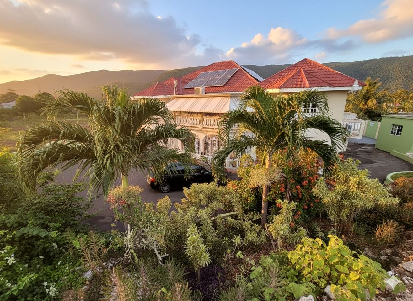 Scenic Poolside Sanctuary with Gazebo Hangout and Mountain Views in Manchester, Jamaica