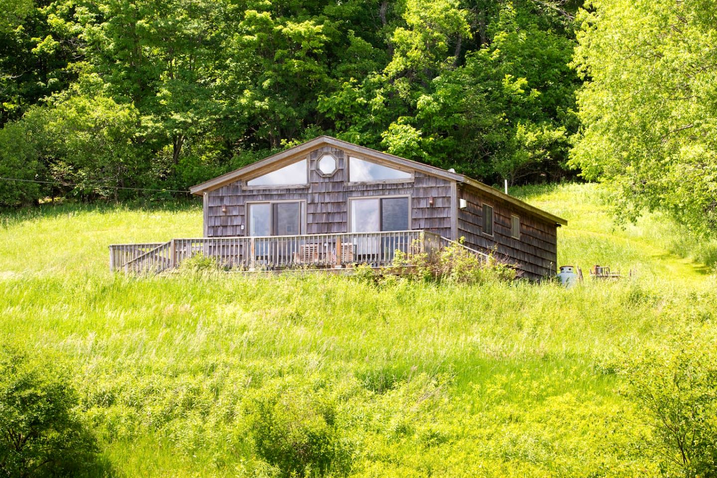 Peaceful Cabin Retreat with Mountain Views & Private Acreage in Hamden, New York