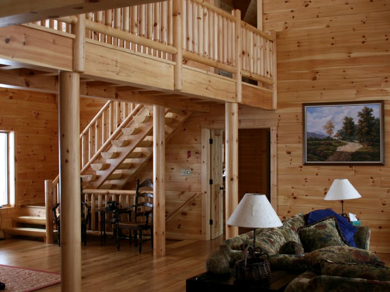 Magnificent Log Cabin for a Family Winter Getaway in the Catskills, New York