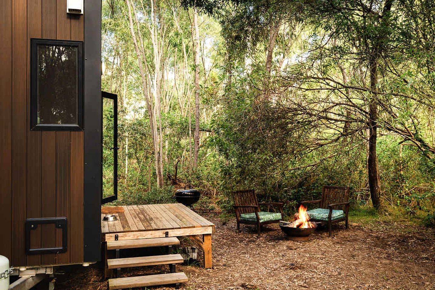 Quirky Tiny House Retreat with Friesian Horses Near Tamborine Mountain, Queensland