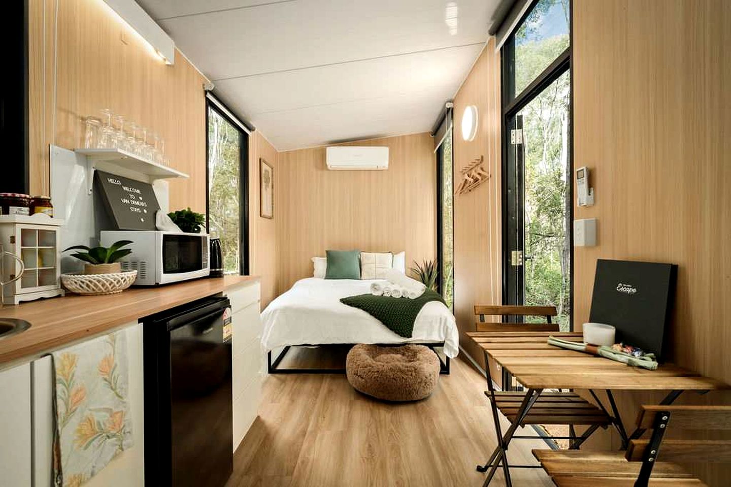 Quirky Tiny House Retreat with Friesian Horses Near Tamborine Mountain, Queensland