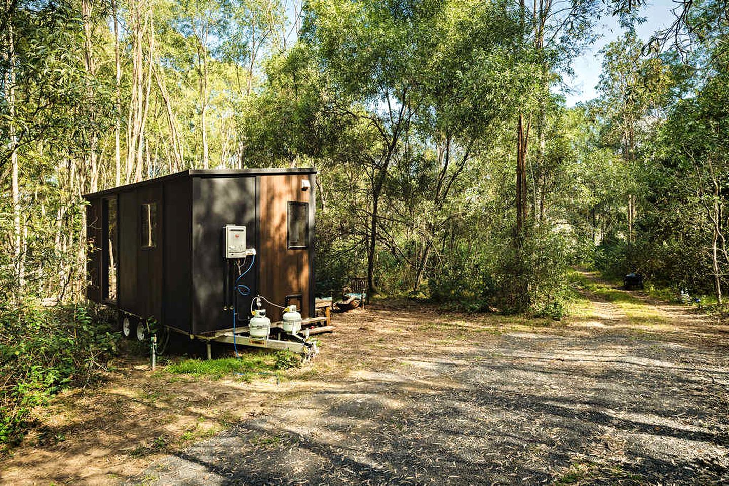 Quirky Tiny House Retreat with Friesian Horses Near Tamborine Mountain, Queensland