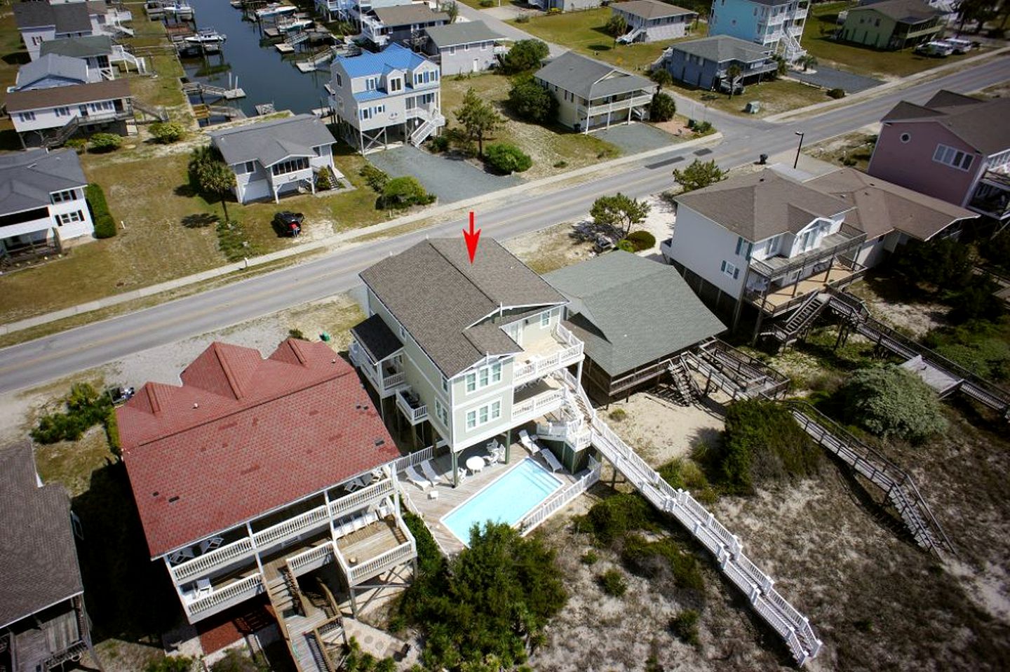 Oceanfront Vacation Rental with Private Pool in Holden Beach, North Carolina