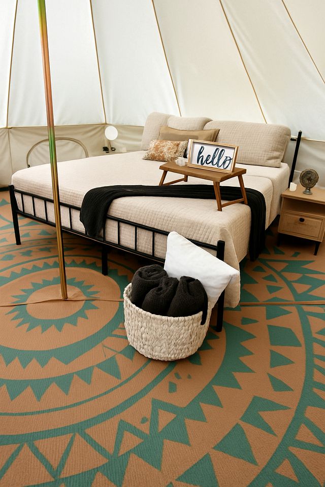 Radiant Stargazing Bell Tent Oasis Near Sinking Creek, Missouri