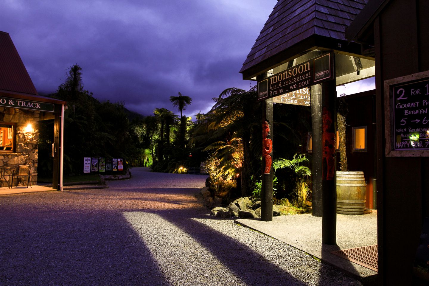 Lodging in Franz Josef Village, New Zealand