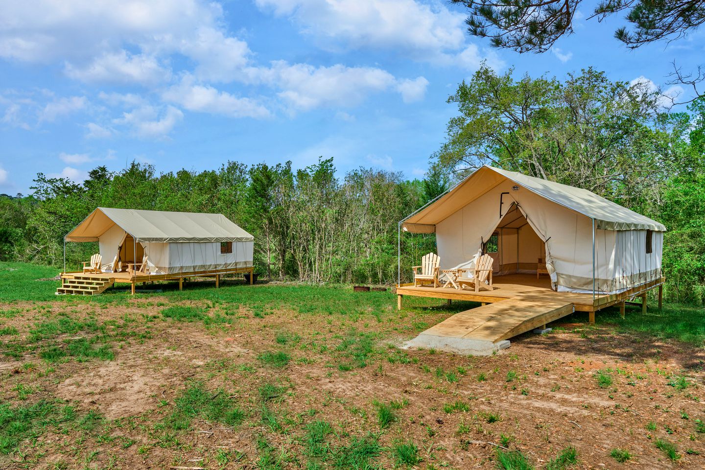 Ranch Glamping Safari Tent near the Lake in Livingston, Texas