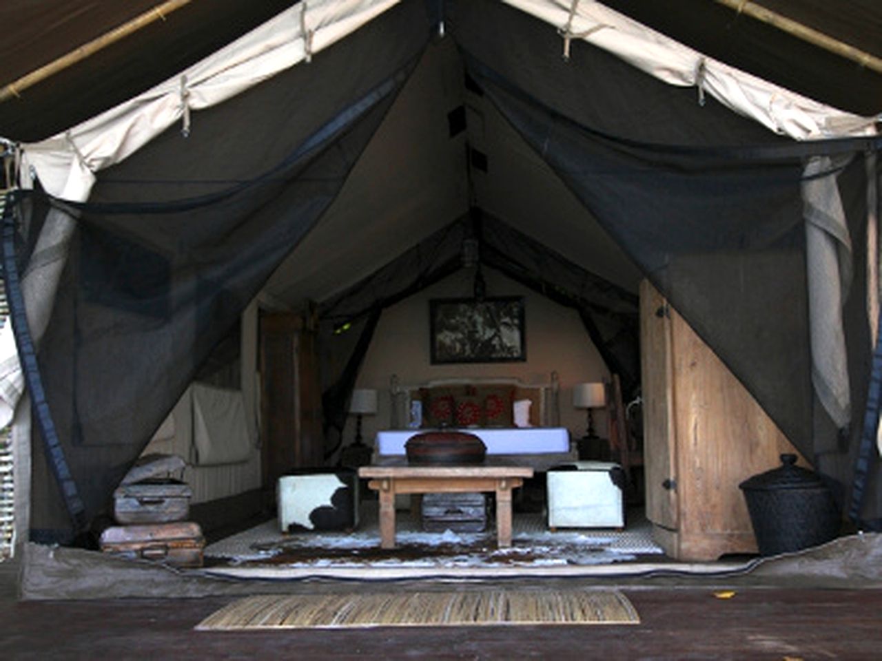 Luxury Safari Tent Rental with Private Beach in Luganville on Islands of Vanuatu