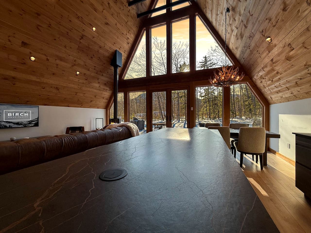 Luxurious A-Frame Retreat with Hot Tub and Fire Pit in Bartlett, New Hampshire