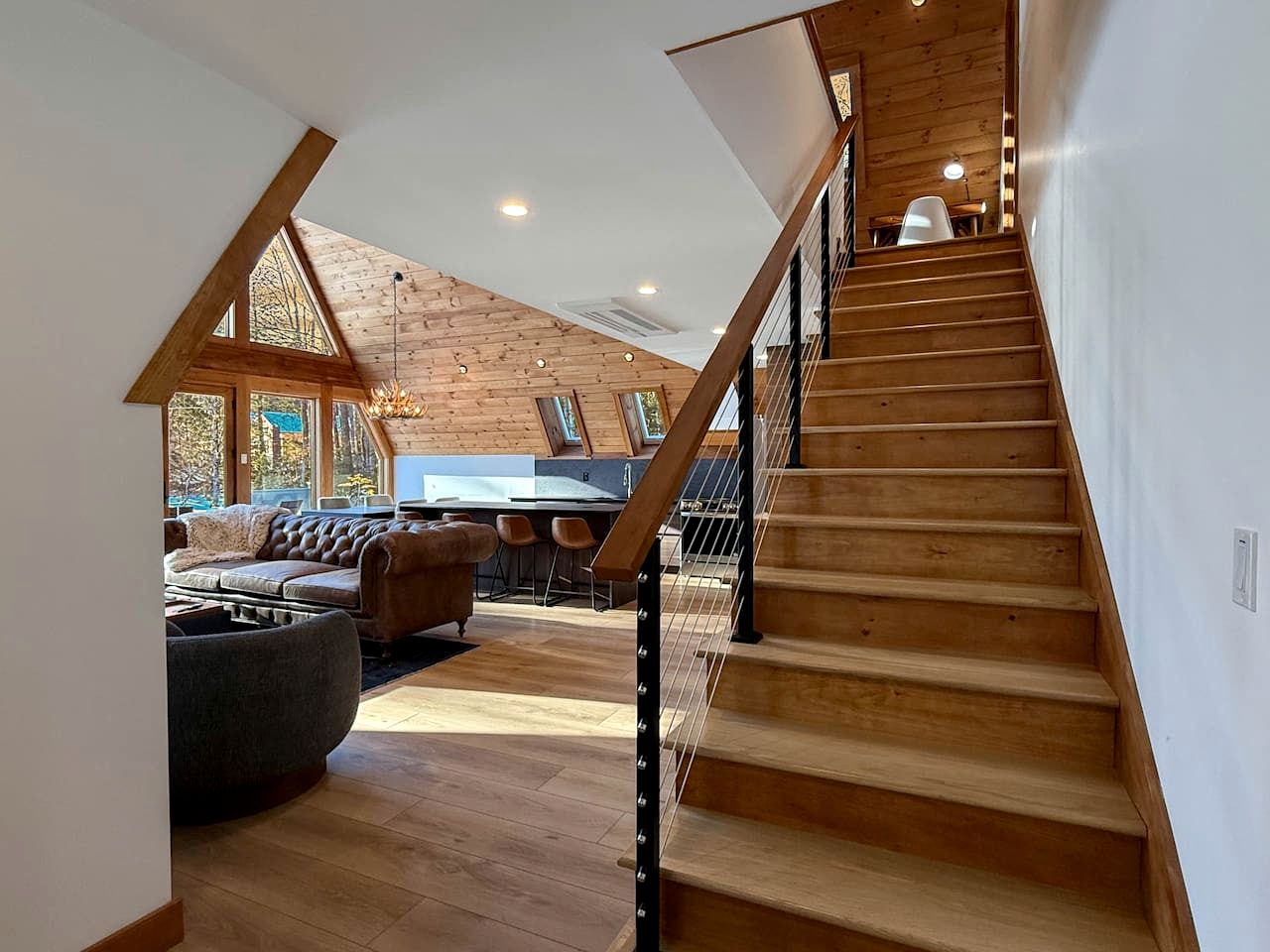 Luxurious A-Frame Retreat with Hot Tub and Fire Pit in Bartlett, New Hampshire