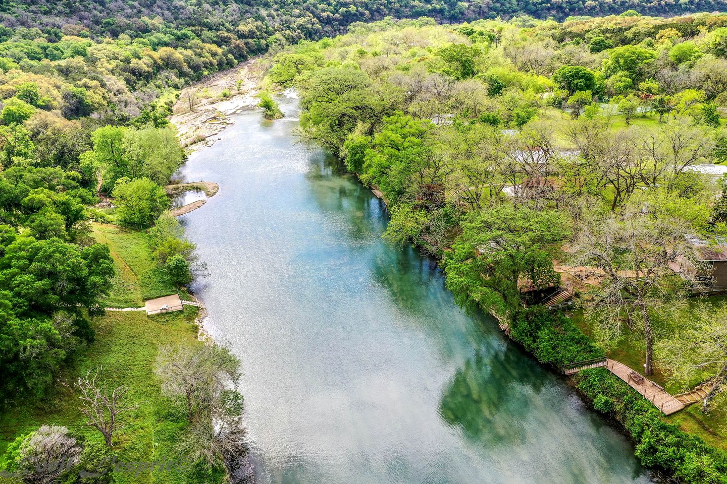 Red Barn Glamping Stay along the Guadalupe River