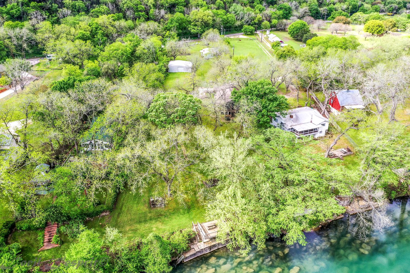 Red Barn Glamping Stay along the Guadalupe River