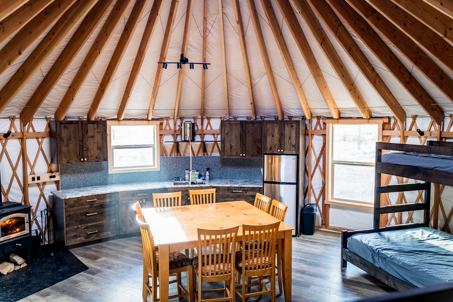 Secluded Modern Yurt with Sauna Perfect for Small Groups in Boise, Idaho