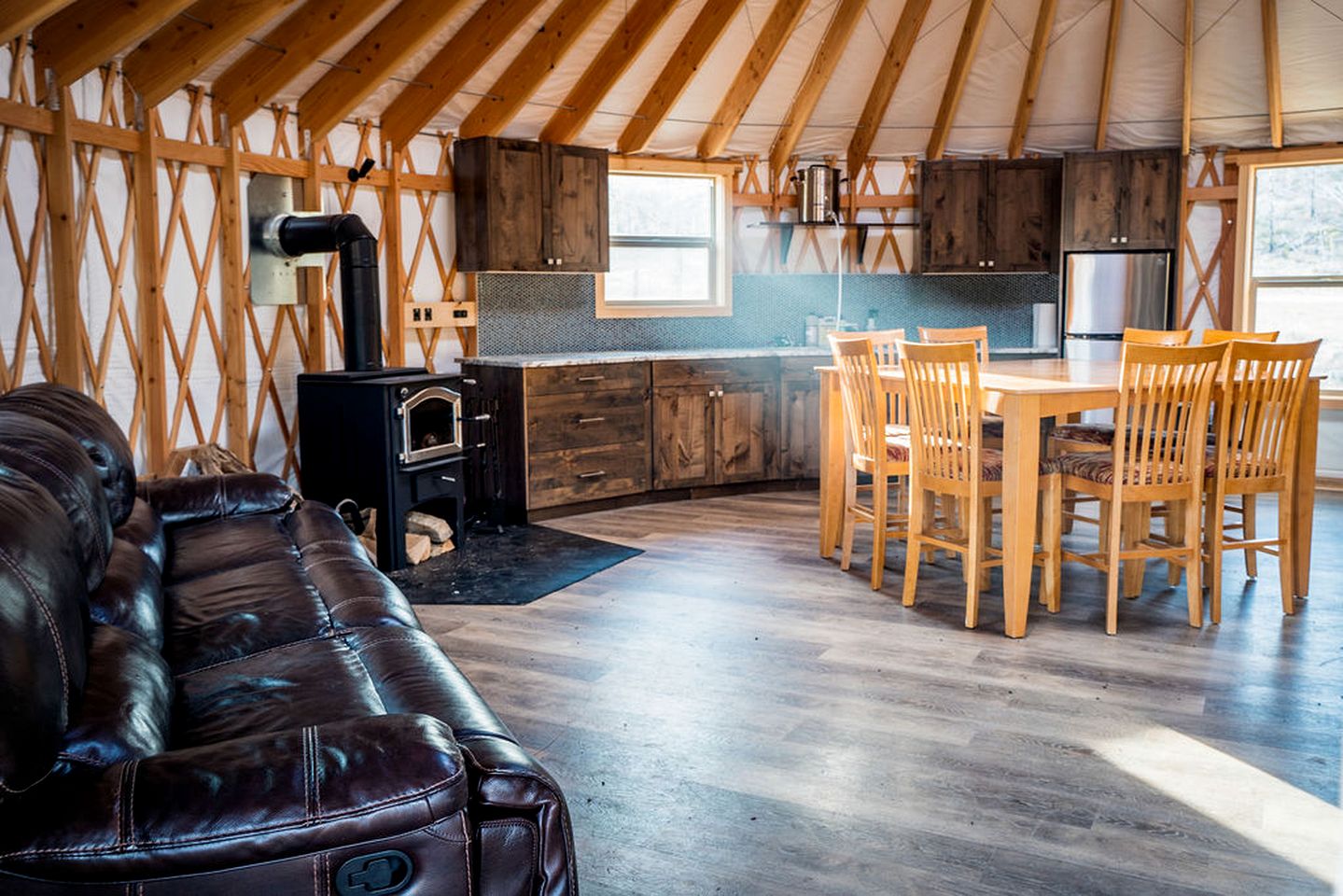 Secluded Modern Yurt with Sauna Perfect for Small Groups in Boise, Idaho