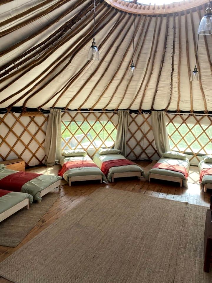 Handcrafted Countryside Yurt with Private Deck & Fire Pit in England, United Kingdom