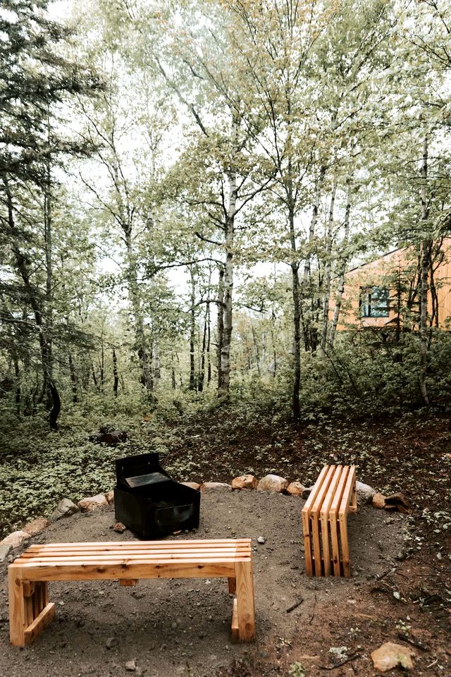 Off-Grid and Natural Cabin Nestled in the Forest with Views of Grands-Jardins National Park, Quebec, Canada