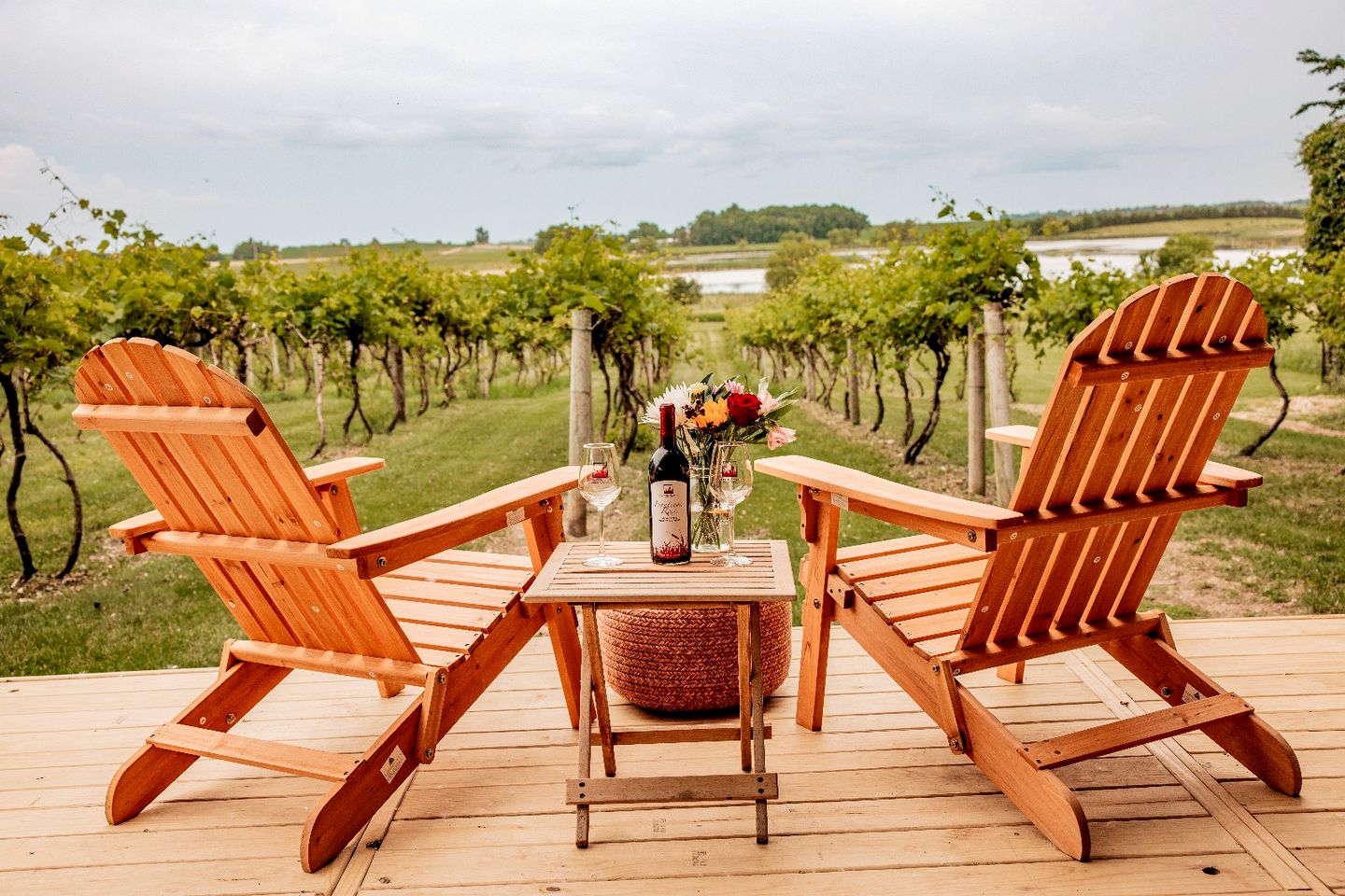 Rustic Vineyard Glamping Tent with Wine Tastings near Lakes and Trails in Currie, Minnesota