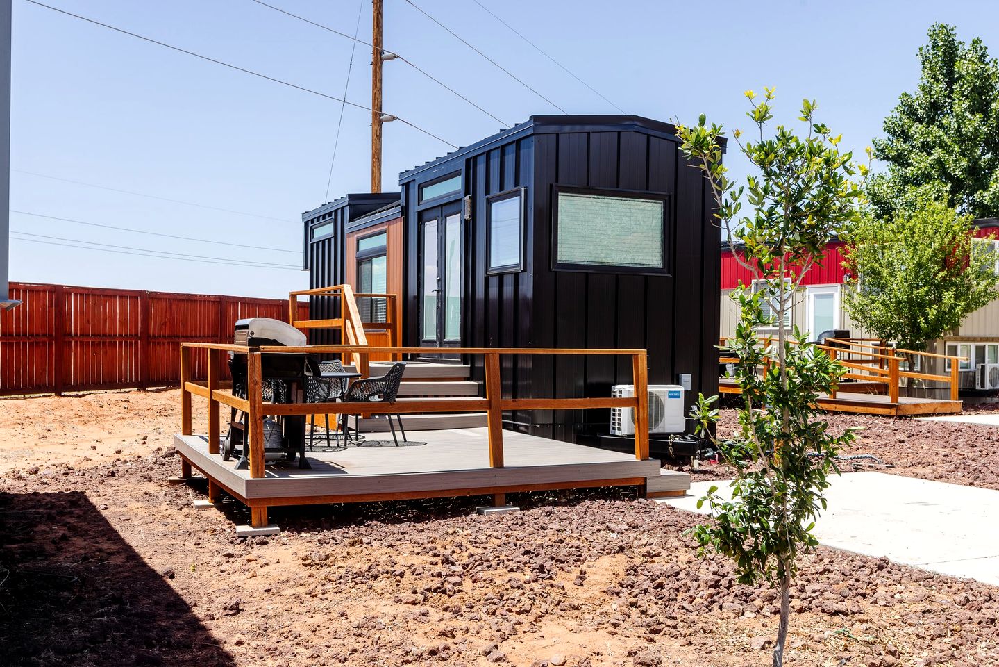 Relaxation Awaits: Cozy Modern Tiny Home with Private Deck Near Zion in Utah