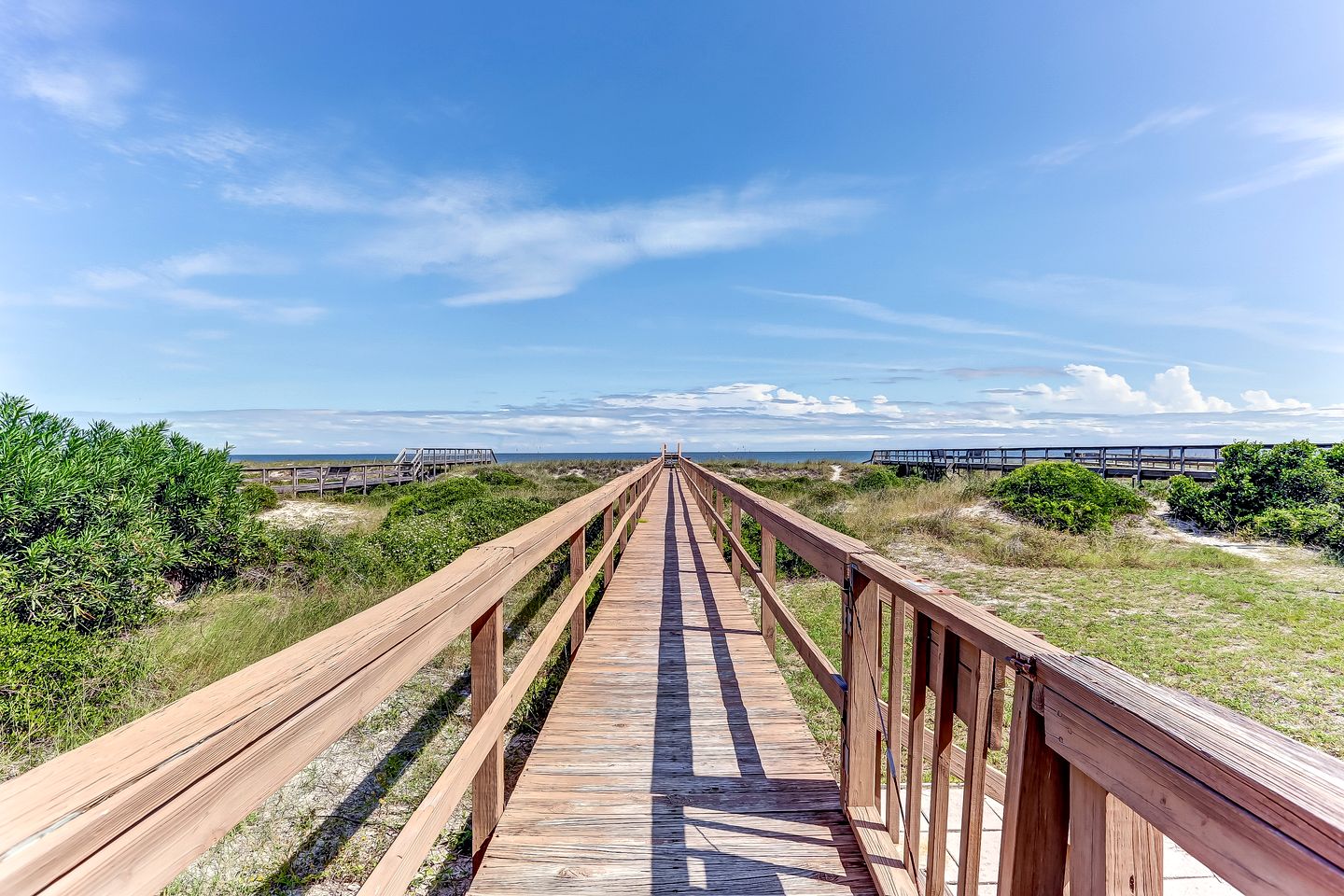 Delightful Beachfront Duplex with Shared Deck and Ocean Views in Fernandina Beach, Florida