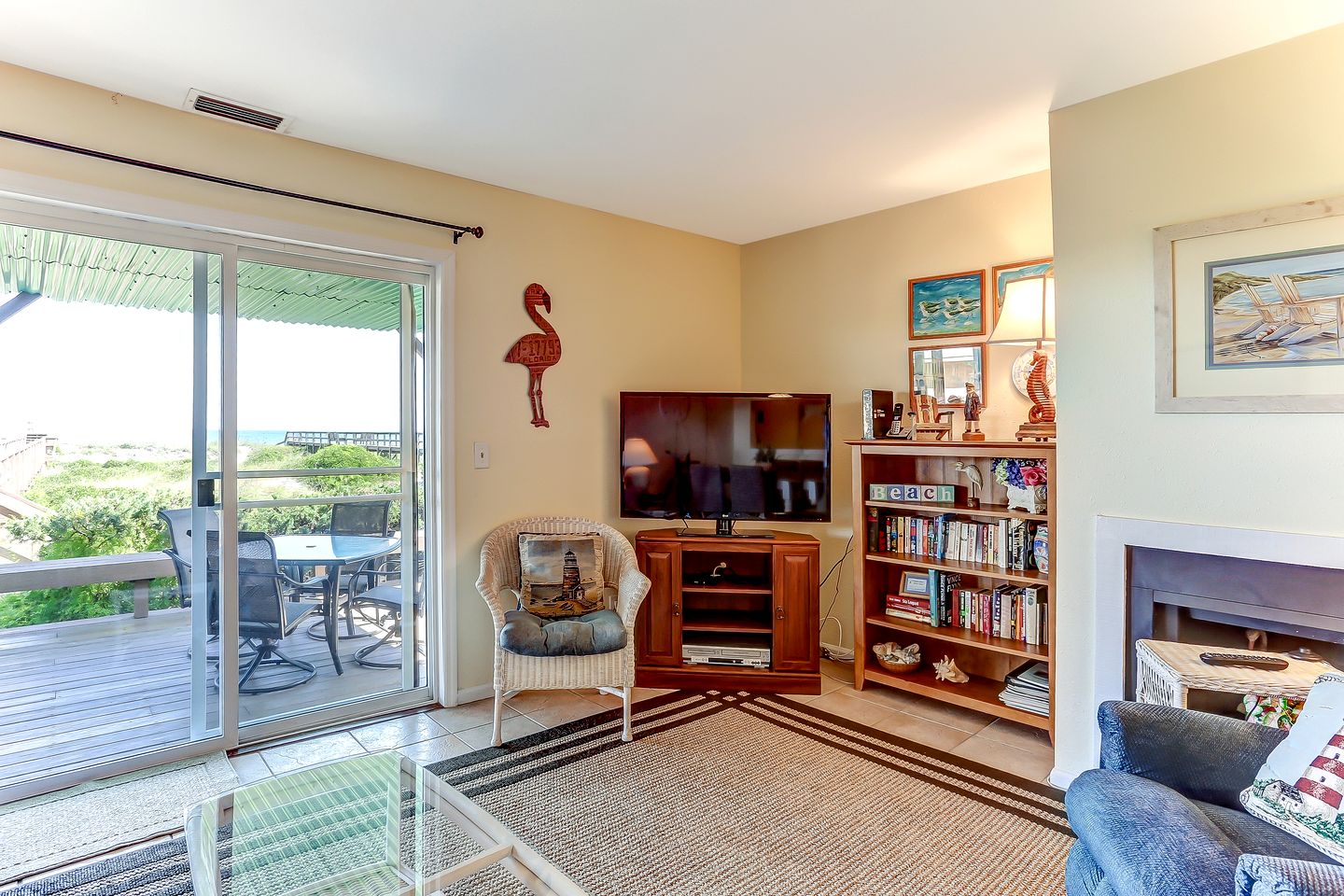 Delightful Beachfront Duplex with Shared Deck and Ocean Views in Fernandina Beach, Florida