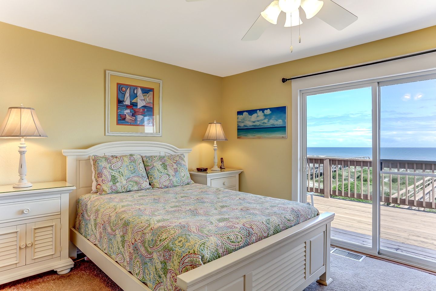 Delightful Beachfront Duplex with Shared Deck and Ocean Views in Fernandina Beach, Florida