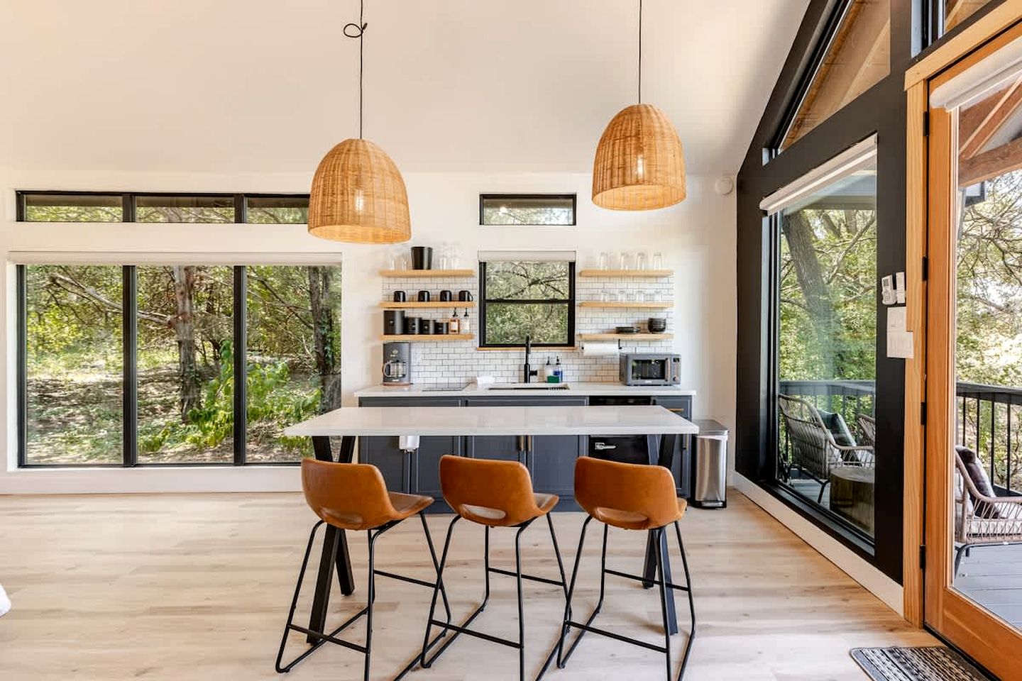 Modern Farmstay Cabin with Friendly Animals, Pond Views & Nature Trails Near Cedar Creek, Texas