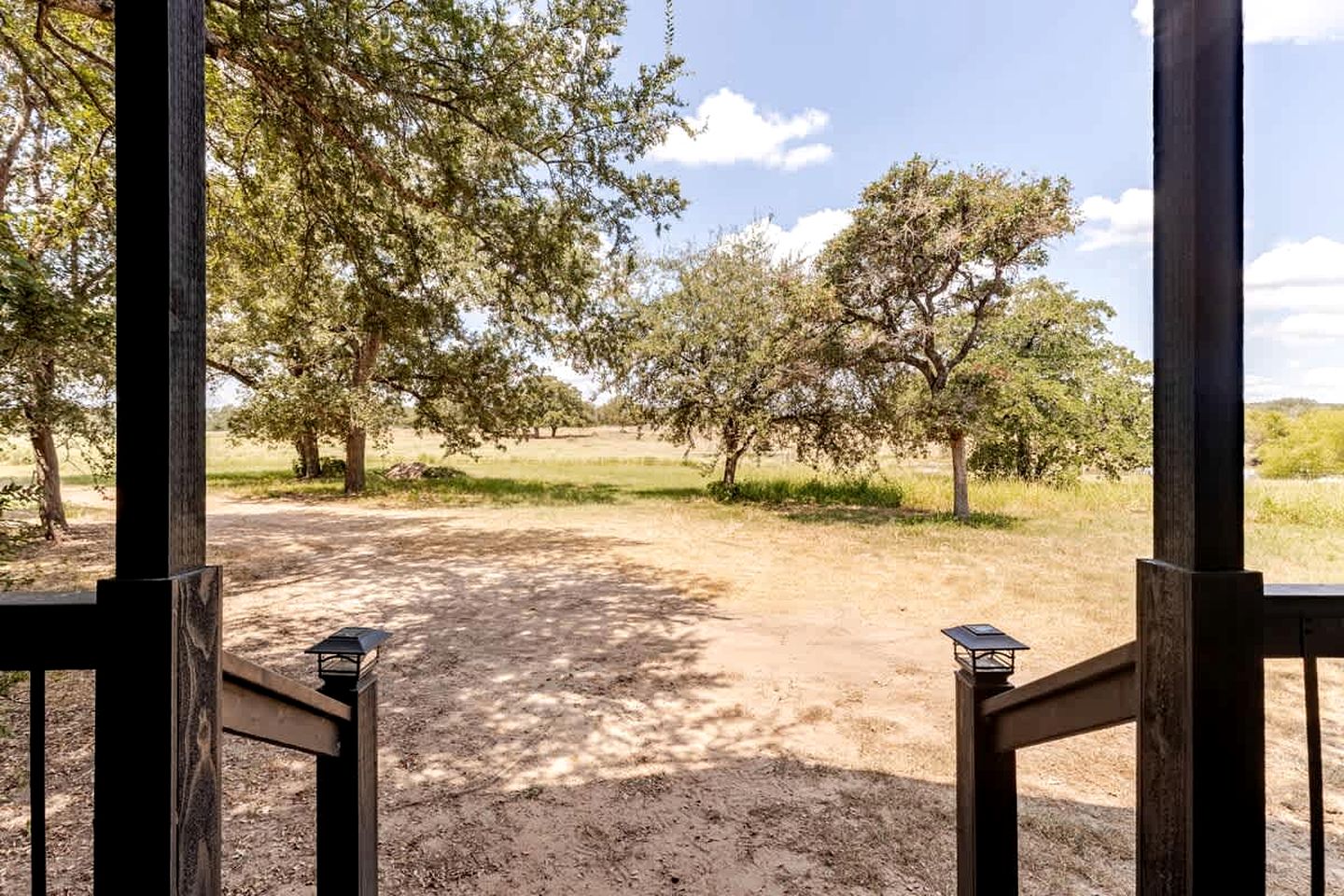 Modern Farmstay Cabin with Friendly Animals, Pond Views & Nature Trails Near Cedar Creek, Texas