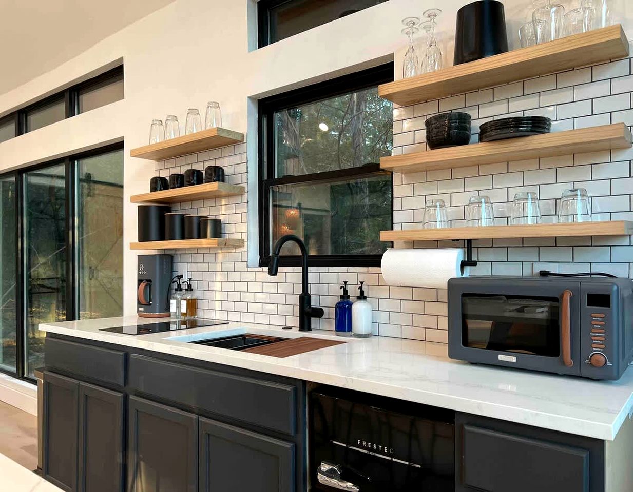 Modern Farmstay Cabin with Friendly Animals, Pond Views & Nature Trails Near Cedar Creek, Texas