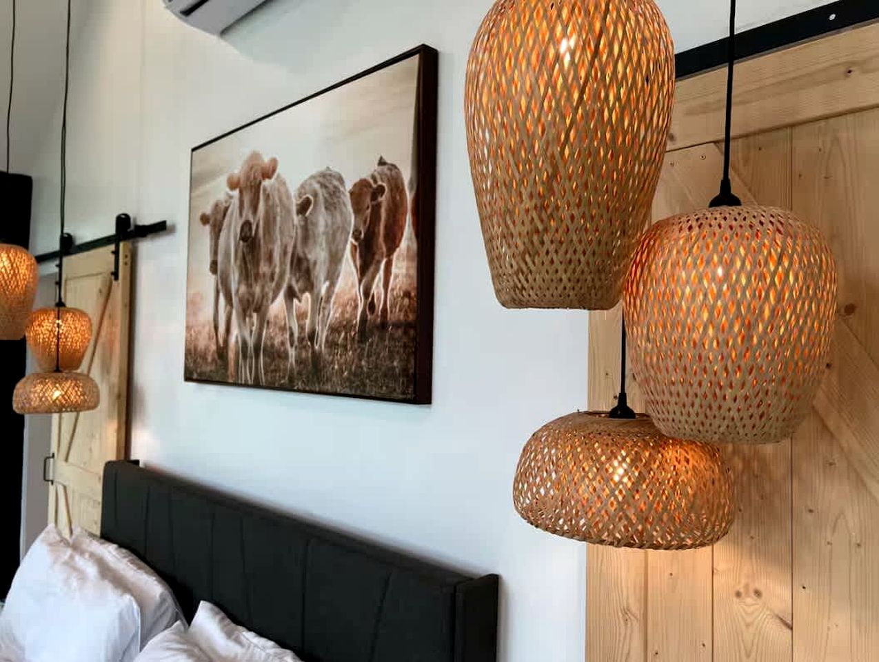 Tranquil Modern Cabin with Friendly Farm Animals & Pond Views Near Cedar Creek, Texas