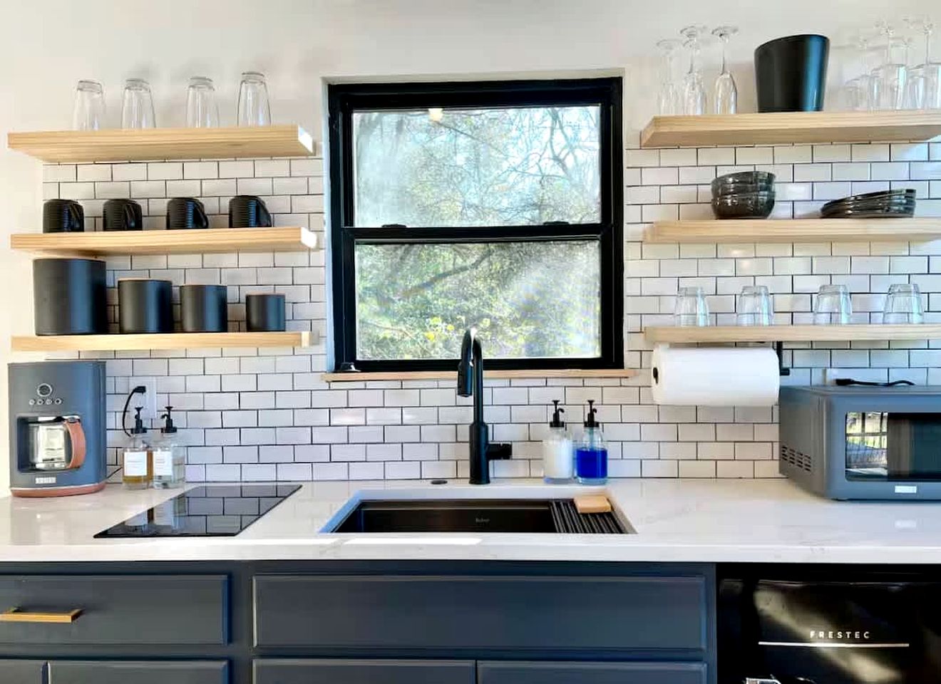 Tranquil Modern Cabin with Friendly Farm Animals & Pond Views Near Cedar Creek, Texas