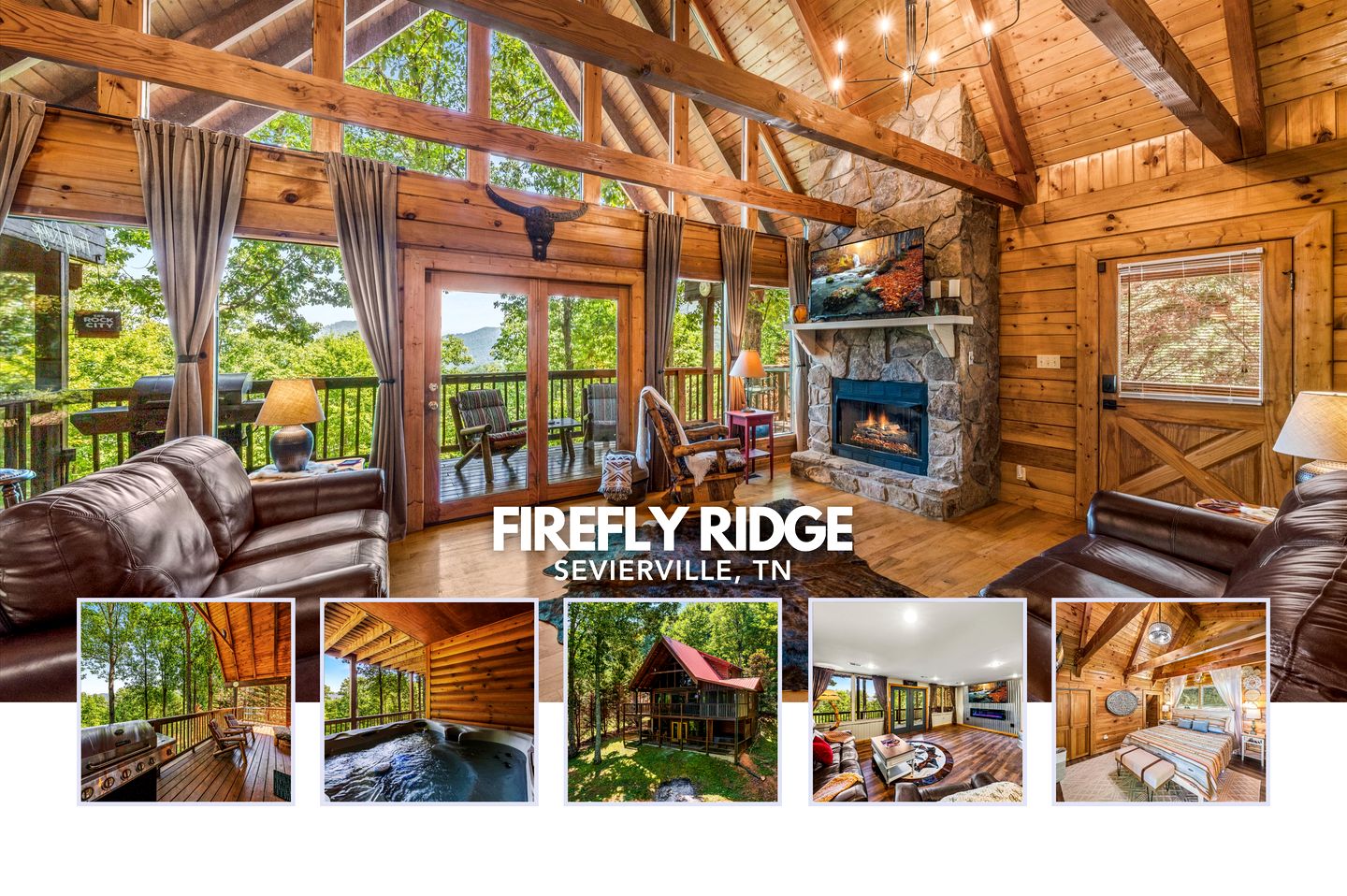 Remarkable Cabin with Screened Porch and Spa in Sevierville, Tennesee