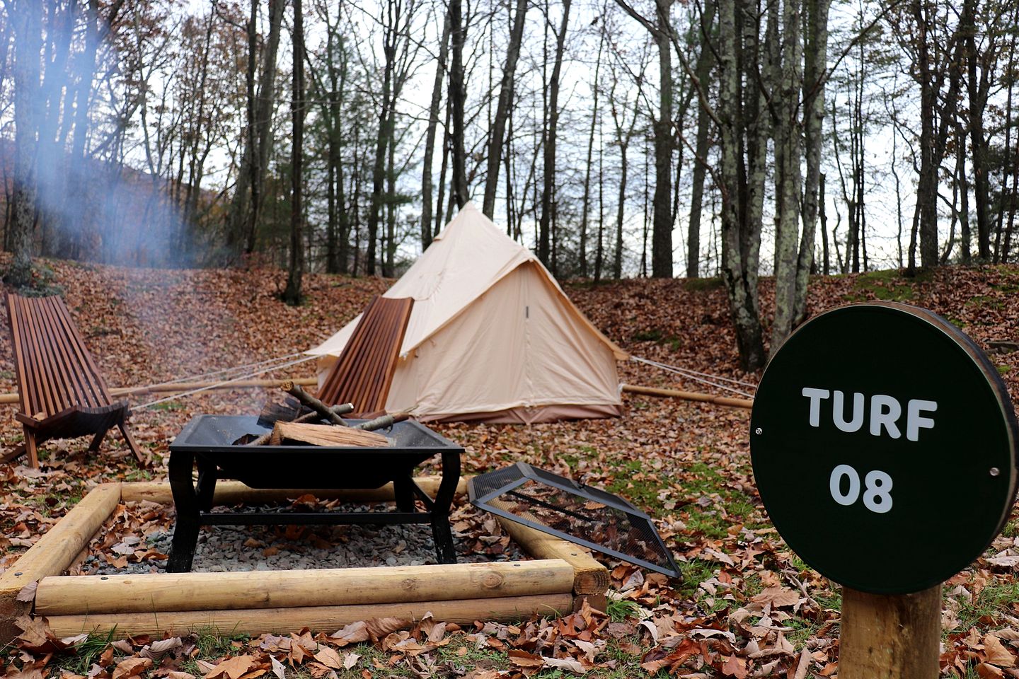 Remote Bell Tent Perfect for a Rustic Private Getaway in Pennsylvania