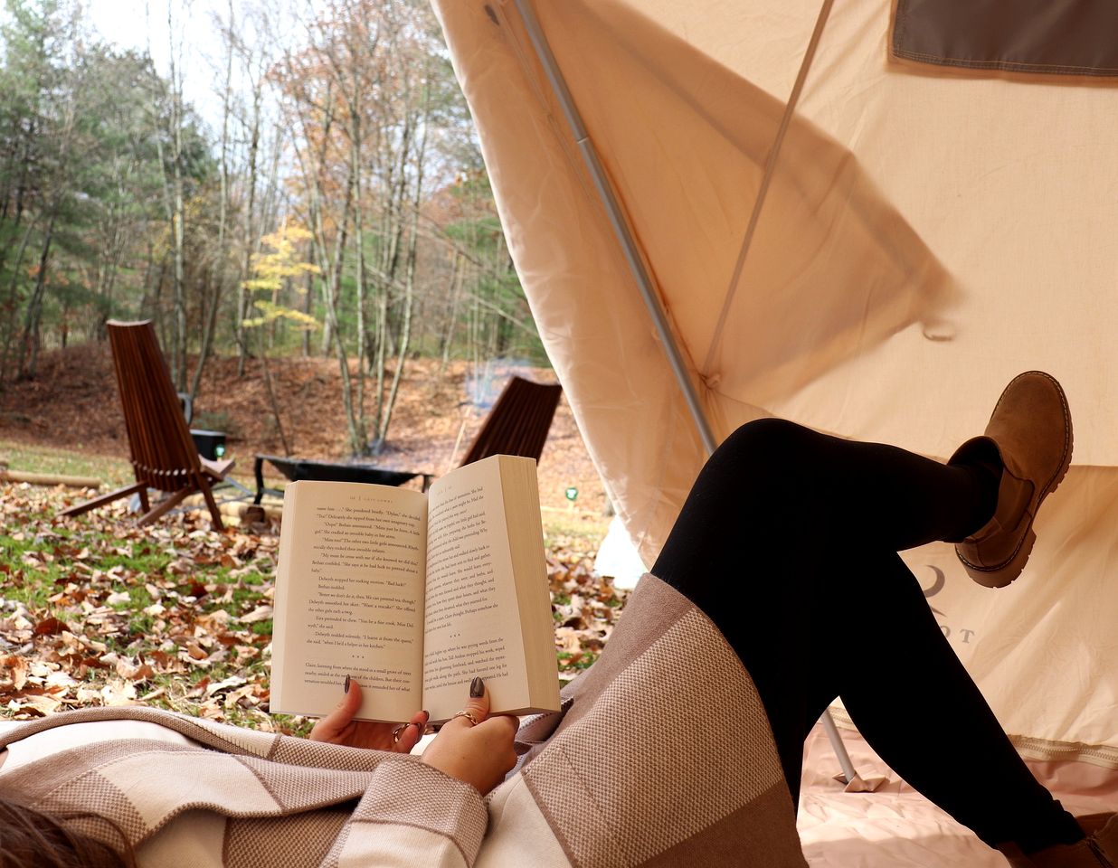 Remote Bell Tent Perfect for a Rustic Private Getaway in Pennsylvania