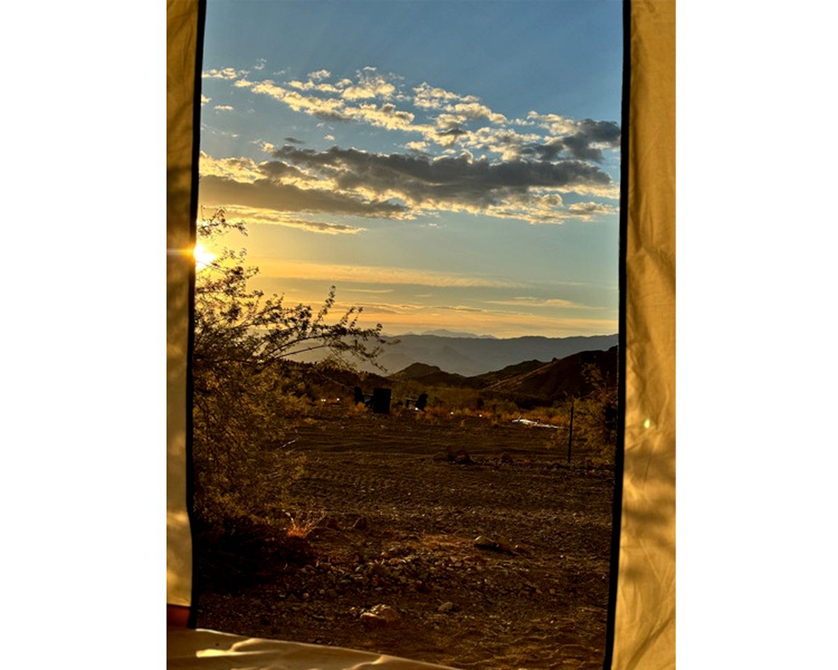 Remote Expansive Tented Cabin Incredible for a Glamping Experience in Nevada