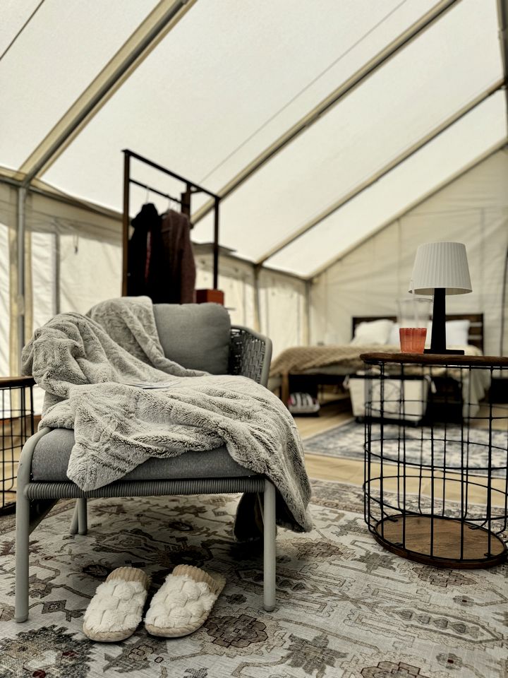 Remote Expansive Tented Cabin Incredible for a Glamping Experience in Nevada