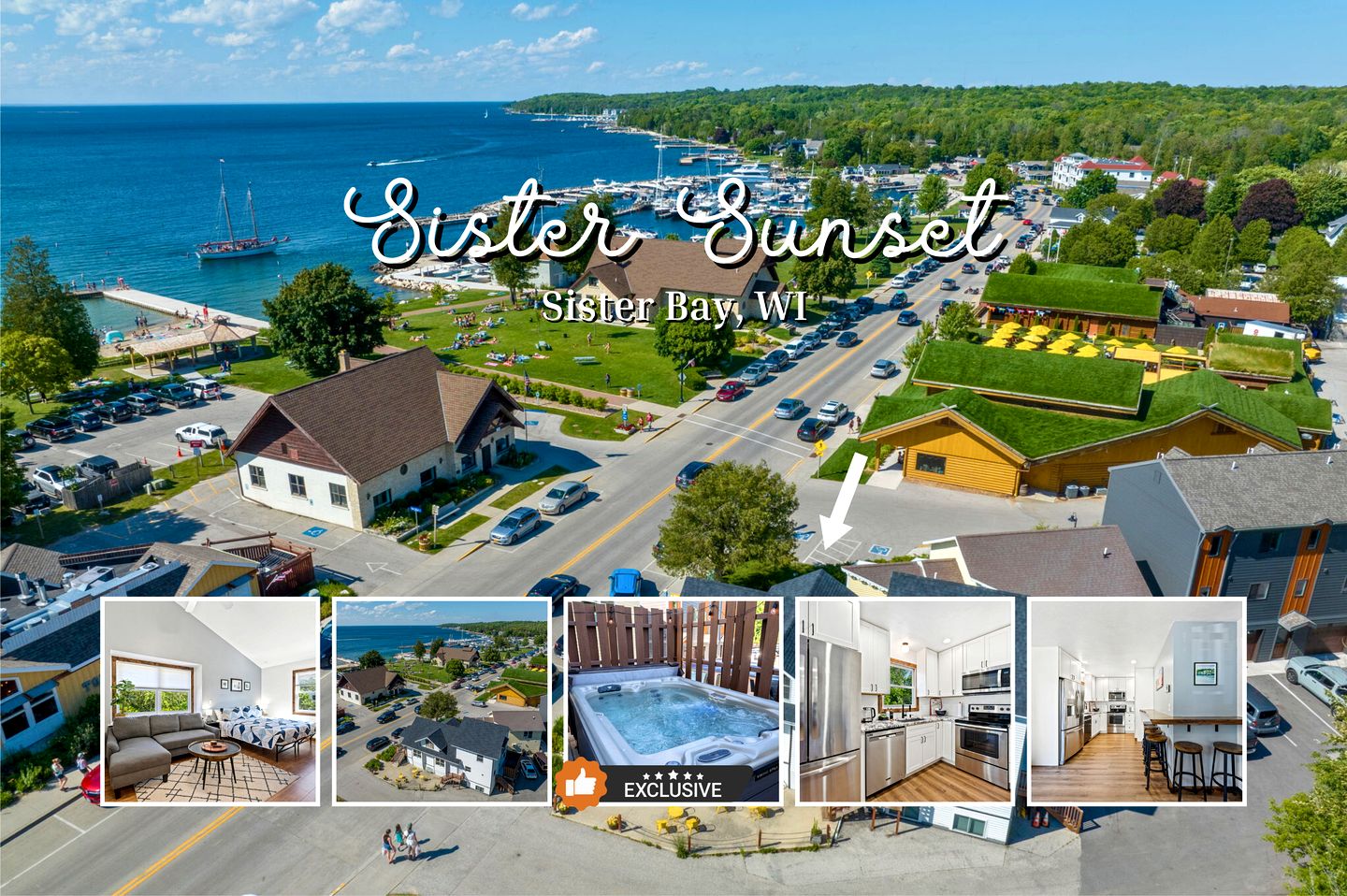 Renovated Cabin with Beach Views in Sister Bay, Wisconsin