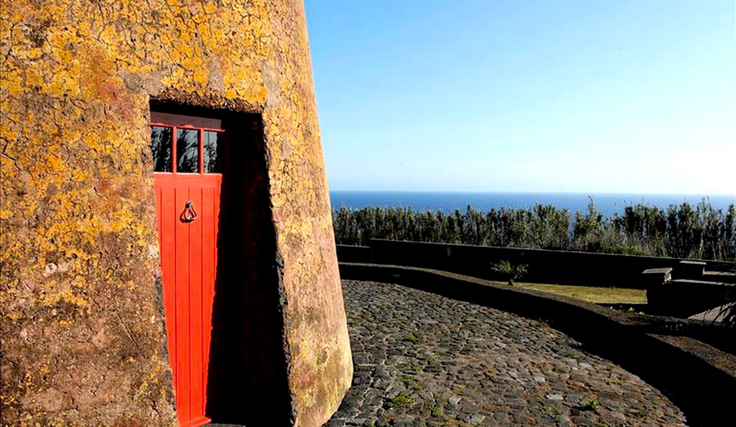 Renovated Historical Windmill for a Glamping Getaway in São Miguel, the Azores