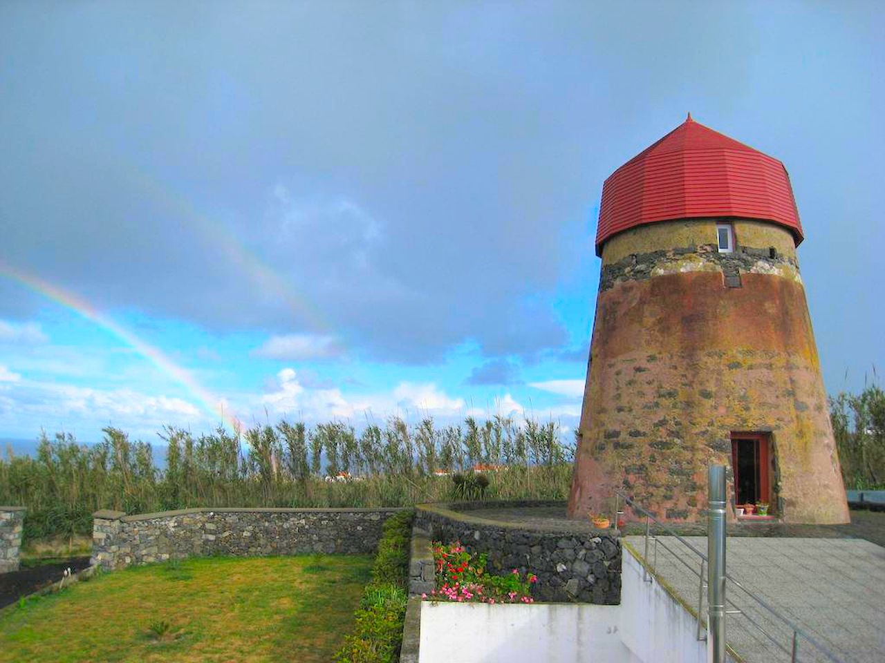 Renovated Historical Windmill for a Glamping Getaway in São Miguel, the Azores