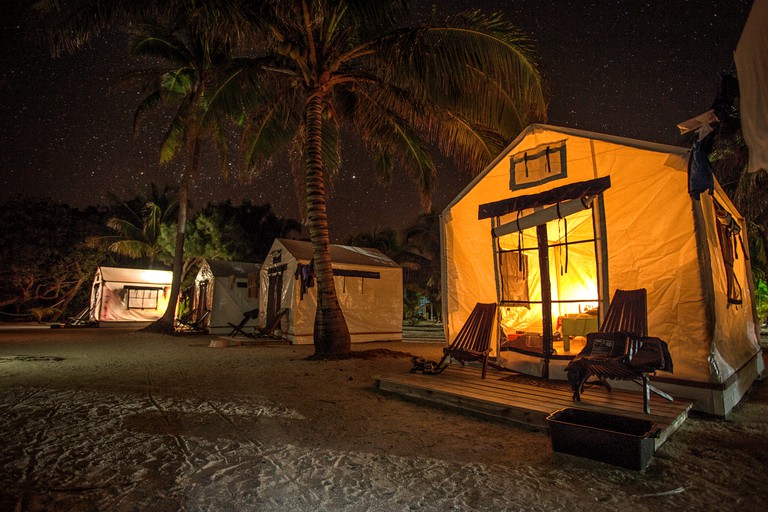 Tented Cabins (Glover's Reef Atoll, Stann Creek District, Belize)