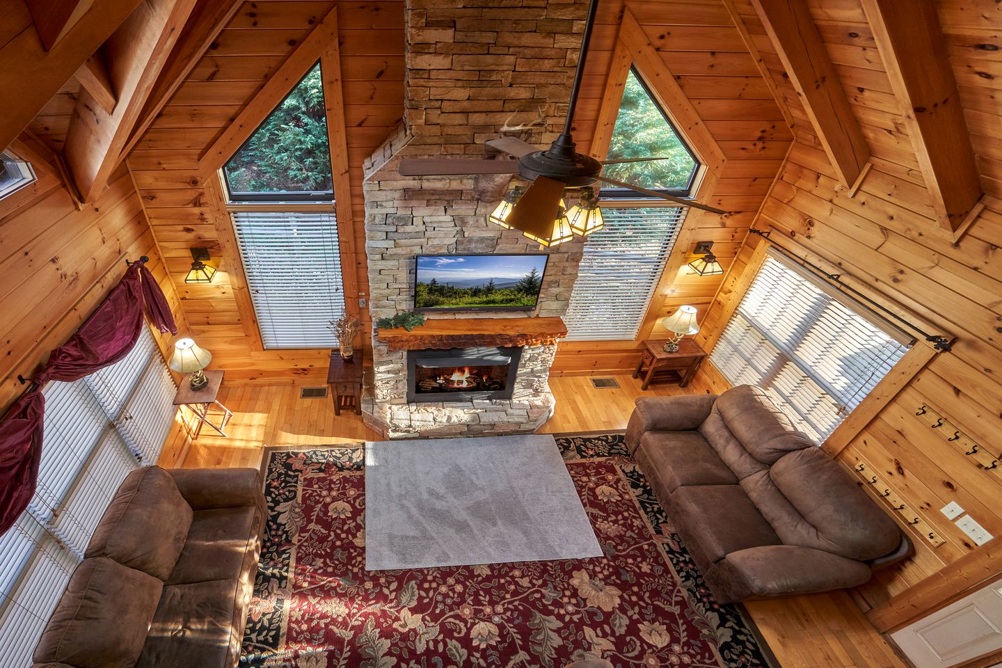 Entertainment Paradise: Pigeon Forge Cabin with Movie Theater, Game Room, and Sauna