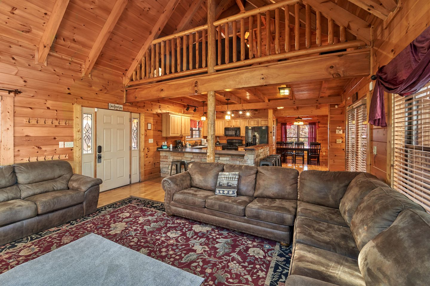 Entertainment Paradise: Pigeon Forge Cabin with Movie Theater, Game Room, and Sauna