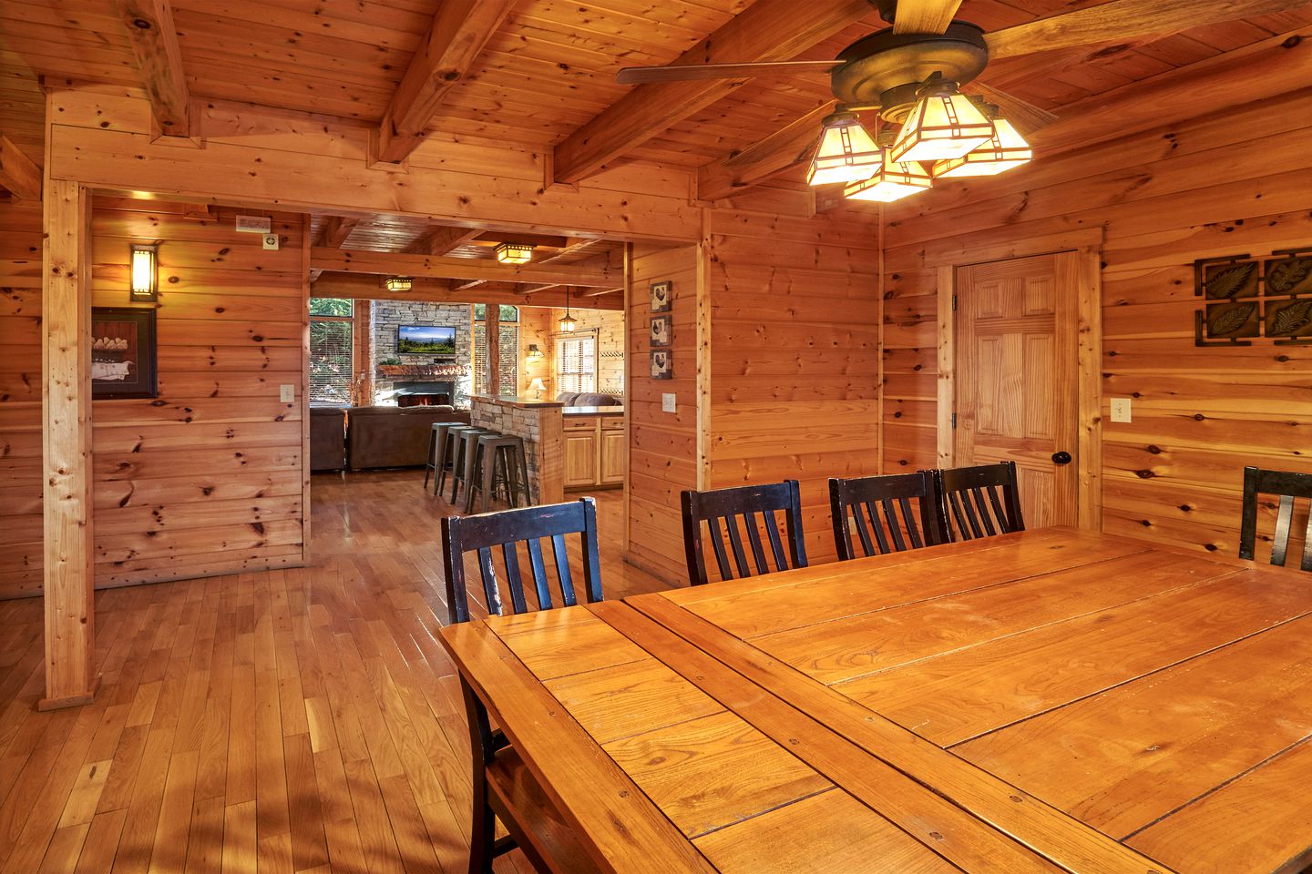 Entertainment Paradise: Pigeon Forge Cabin with Movie Theater, Game Room, and Sauna