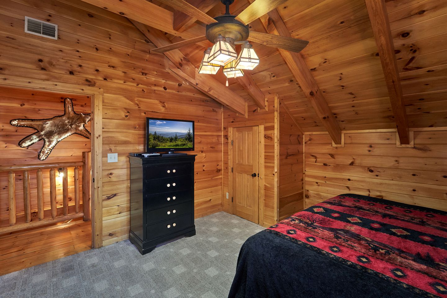 Entertainment Paradise: Pigeon Forge Cabin with Movie Theater, Game Room, and Sauna