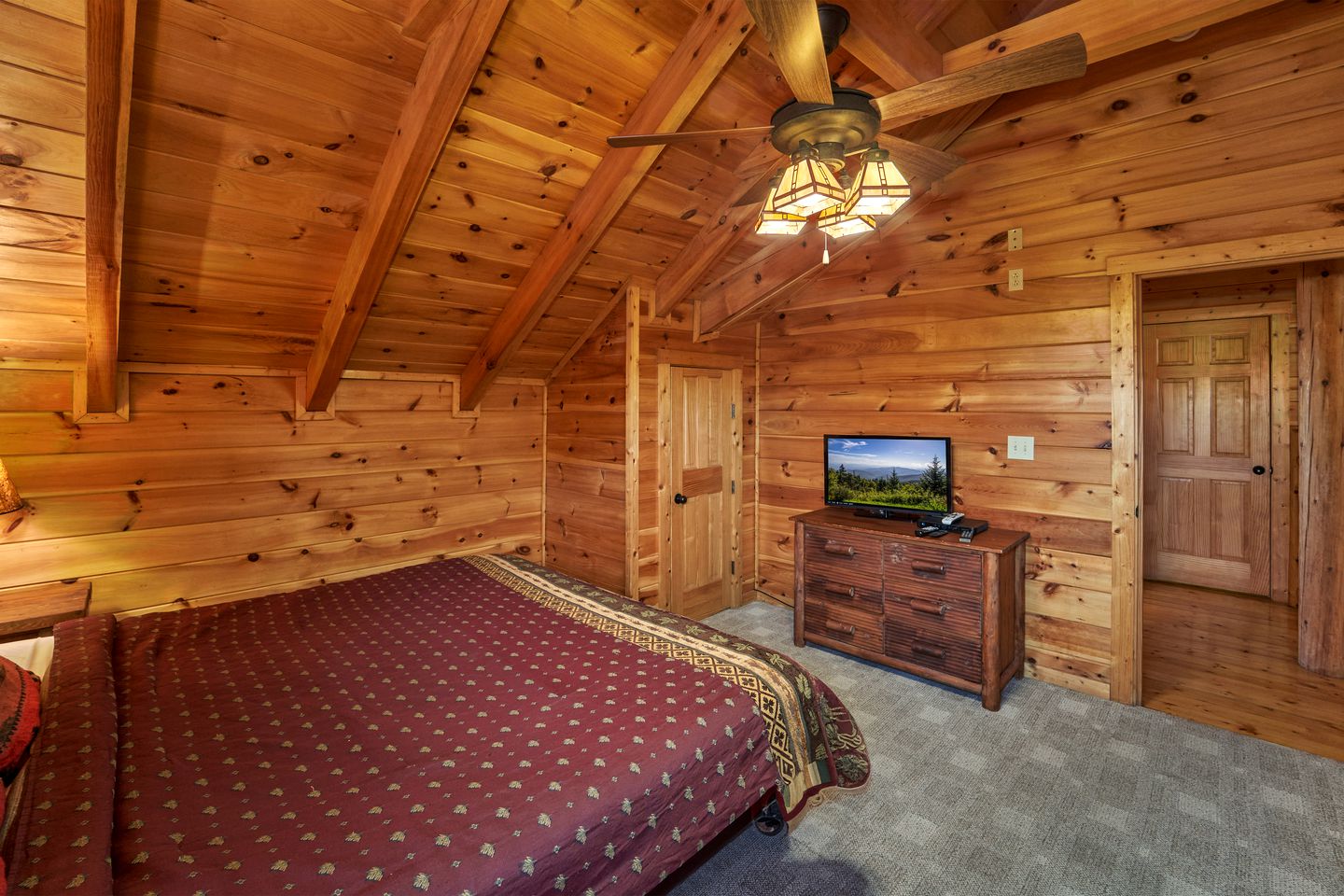 Entertainment Paradise: Pigeon Forge Cabin with Movie Theater, Game Room, and Sauna