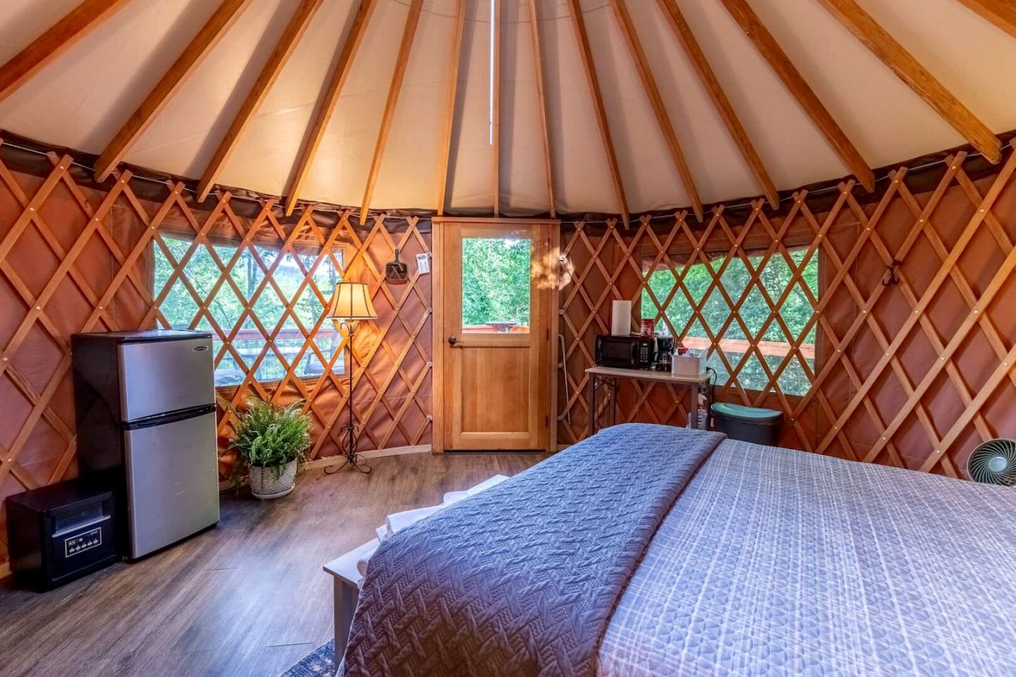 Incredible Yurt Placed in a Privileged Area in Cullowhee, North Carolina
