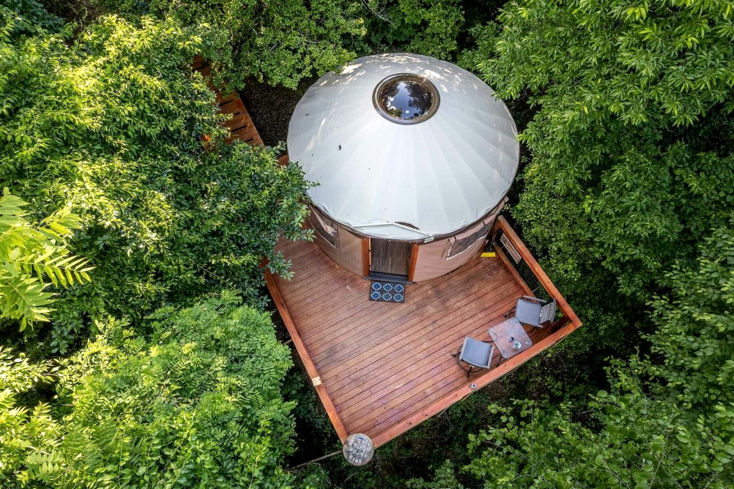 Incredible Yurt Placed in a Privileged Area in Cullowhee, North Carolina