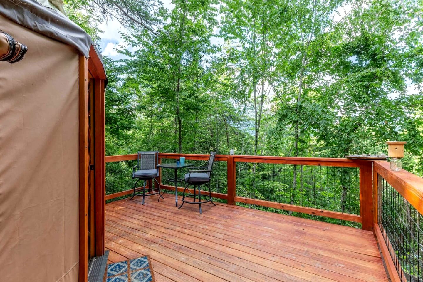 Incredible Yurt Placed in a Privileged Area in Cullowhee, North Carolina