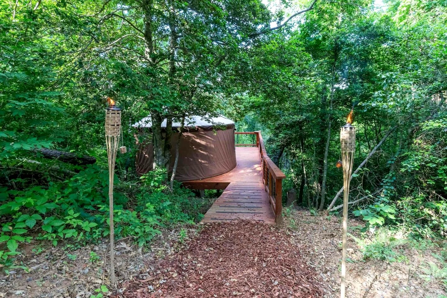 Incredible Yurt Placed in a Privileged Area in Cullowhee, North Carolina