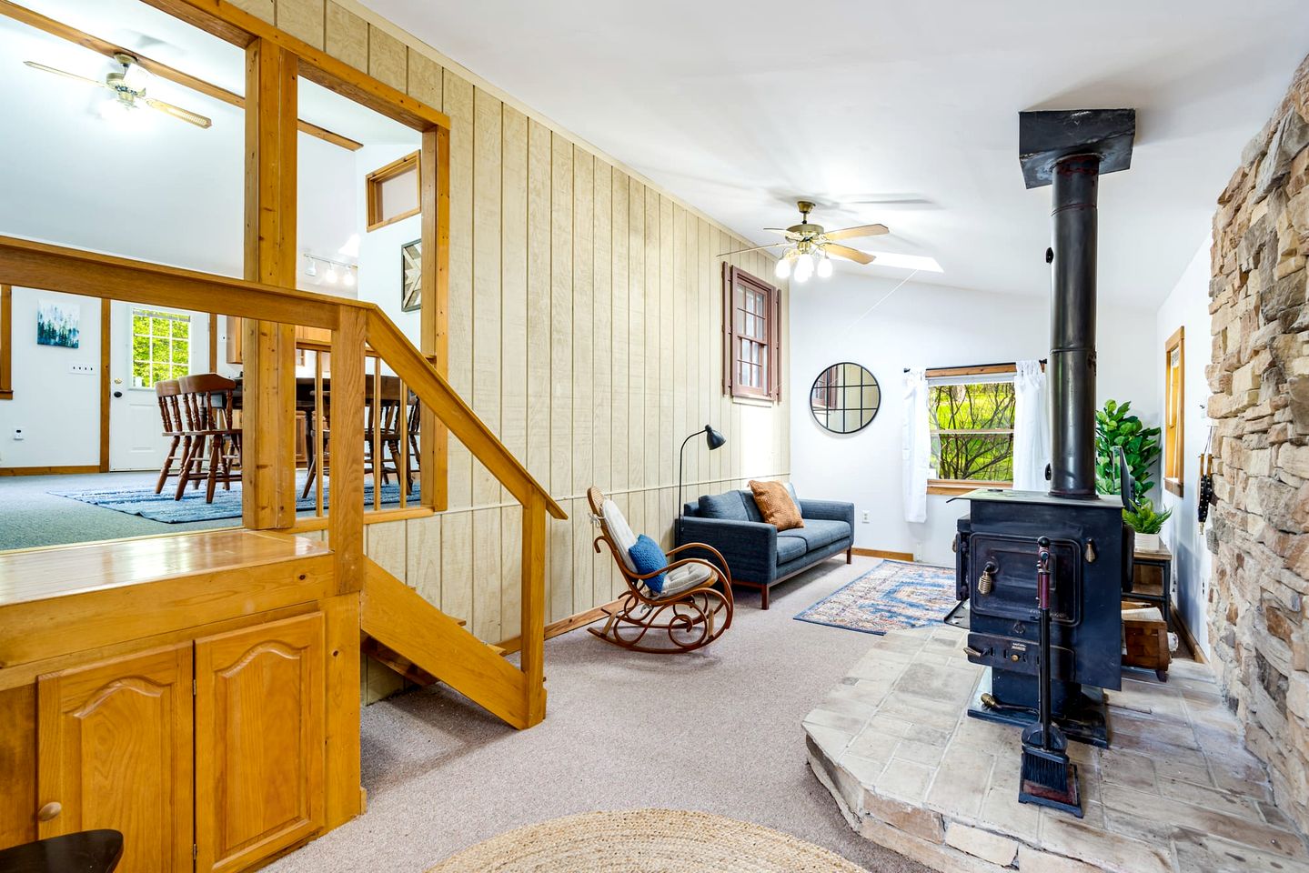Cozy River Access Cabin with Hot Tub, Fire Pit and Deck Near Great Cacapon State Park in Bloomery, WV