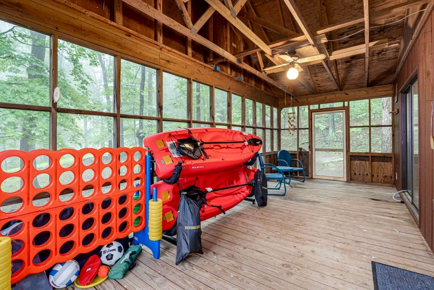 Private River Cabin with Hot Tub, Fire Pit, Screened Porch Loaded with Kayaks and Fun Games - Perfect for Your Great Cacapon, WV Adventure